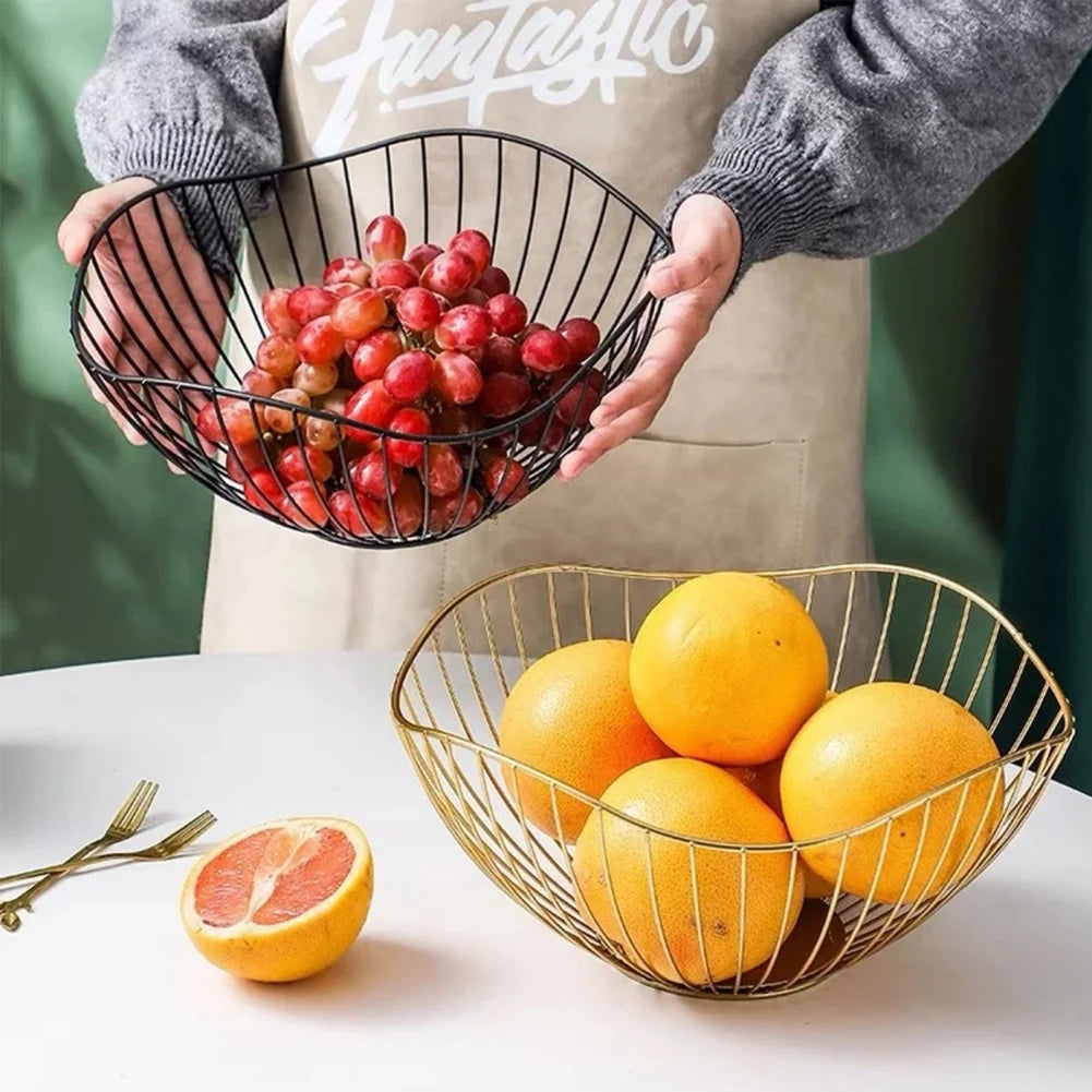 Nordic Harvest : un élégant panier en fer pour les fruits et plus encore