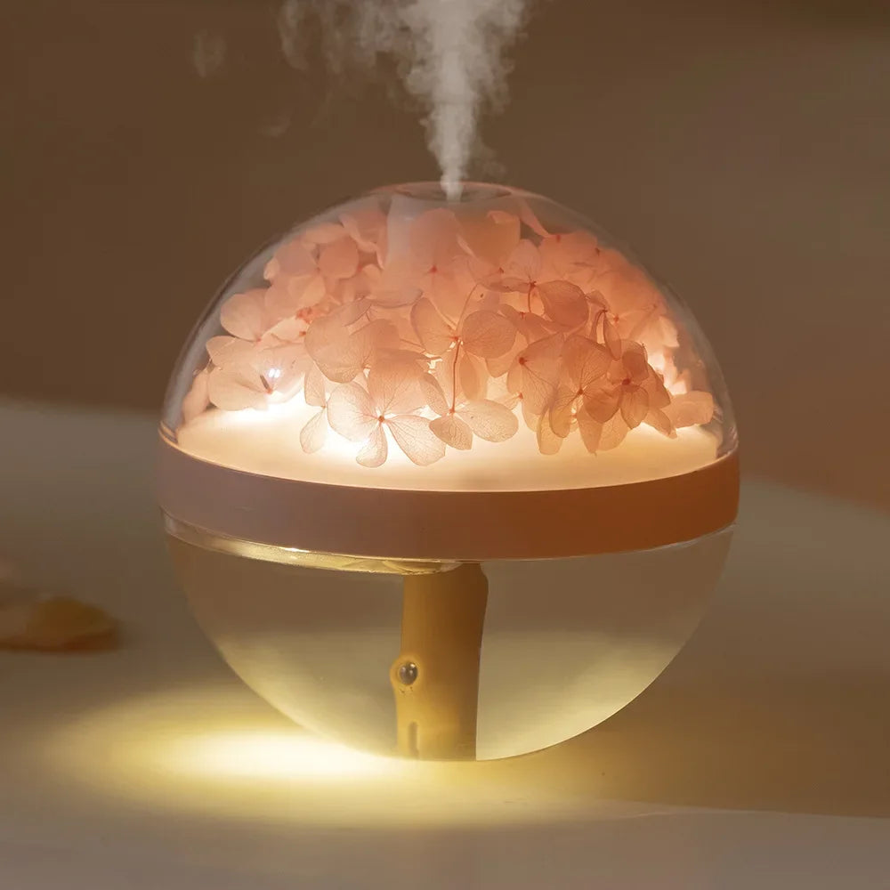 BreezeGlow : Humidificateur d'air USB portable avec projection de ciel étoilé à LED pour une ambiance relaxante